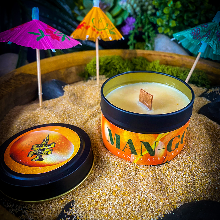 Man-Go - Mango Scented Man Cave Candle