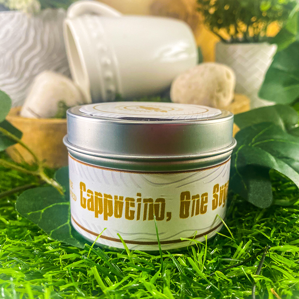 Cappuccino, 1 Sugar - Coffee Scented Man Cave Candle